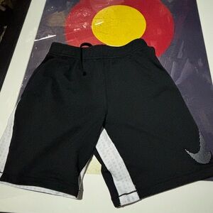 Nike Black and White Boys Athletic Shorts